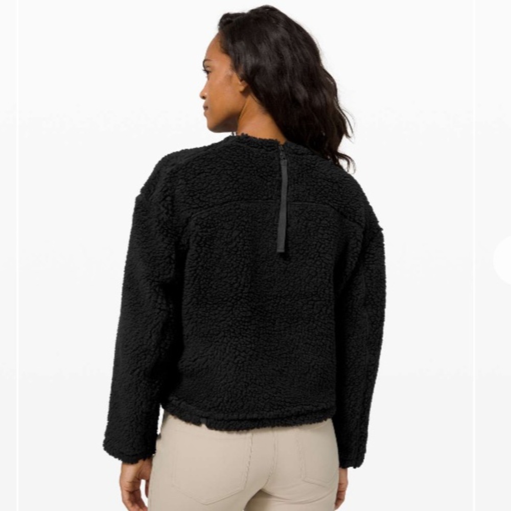 Lululemon Wool Whenever Pullover Boxy Sherpa Back… - image 2